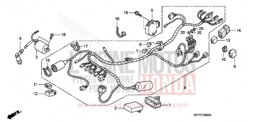 WIRE HARNESS (CBR125R/RS/RW5/RW6/RW8) CBR125RW5 de 2005